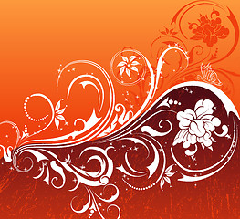 Image showing Abstract floral background