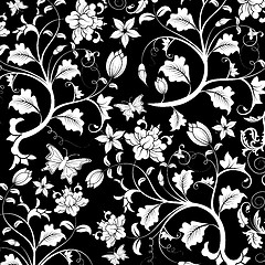 Image showing Abstract floral pattern, vector