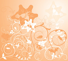 Image showing Background flower, elements for design