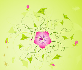 Image showing Abstract floral background