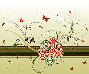 Image showing Abstract flower background