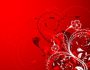 Image showing Abstract floral background