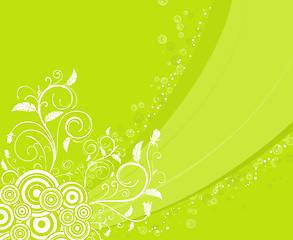 Image showing Abstract floral background