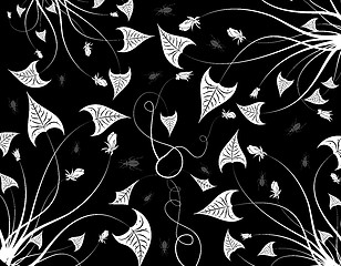 Image showing Abstract floral pattern, vector