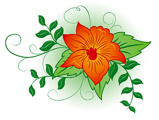 Image showing Background flower, elements for design, illustration