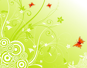 Image showing Abstract flower background