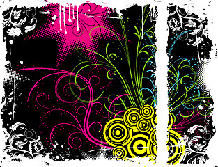 Image showing Abstract floral chaos