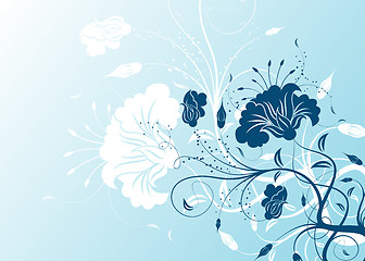 Image showing Abstract floral background