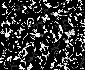Image showing Abstract floral pattern, vector