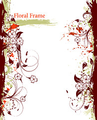 Image showing Abstract floral frame