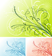 Image showing Floral background, vector