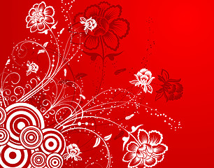 Image showing Abstract flower background