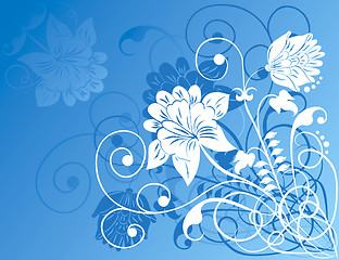 Image showing Element for design, flowers ornament
