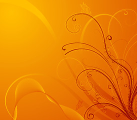 Image showing Abstract floral background