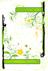 Image showing Abstract floral frame