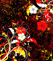 Image showing Abstract floral chaos