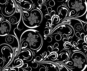 Image showing Abstract floral pattern, vector