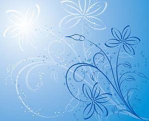 Image showing Floral background, vector