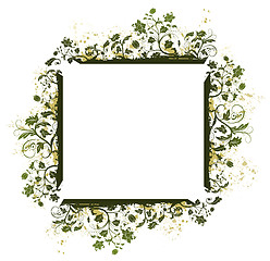 Image showing Abstract floral frame