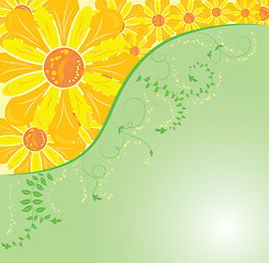 Image showing Background flower, elements for design