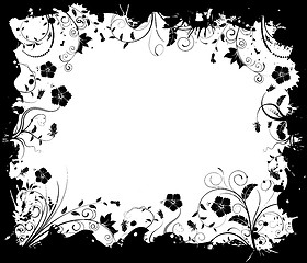 Image showing Abstract floral frame