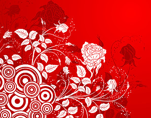 Image showing Abstract flower background