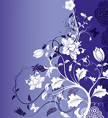 Image showing Abstract floral background