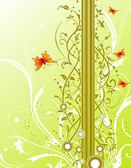 Image showing Abstract floral background