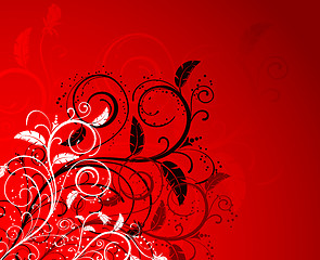 Image showing Abstract floral background