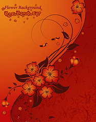 Image showing Abstract floral background