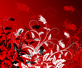 Image showing Abstract floral background