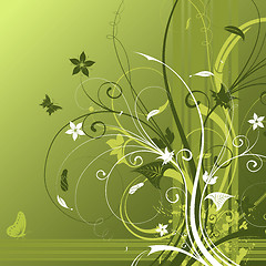 Image showing Abstract flower background