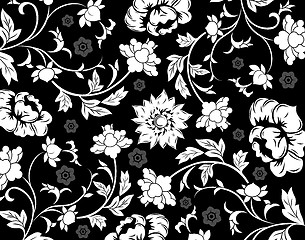 Image showing Abstract floral pattern, vector