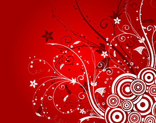 Image showing Abstract flower background