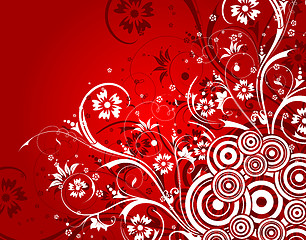 Image showing Abstract floral background