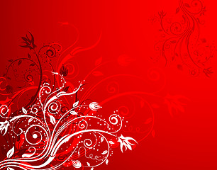 Image showing Abstract floral background