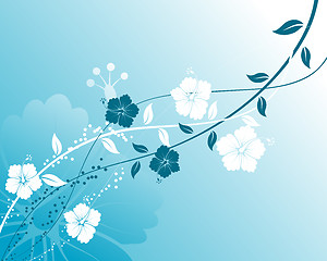 Image showing Abstract floral background