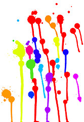 Image showing colorful blots