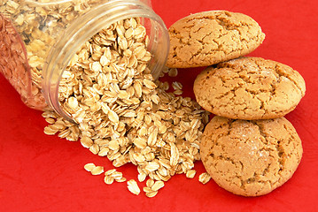 Image showing Oatmeal cookies