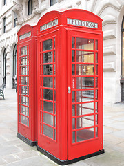 Image showing London telephone box