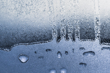 Image showing frosty pattern on glass