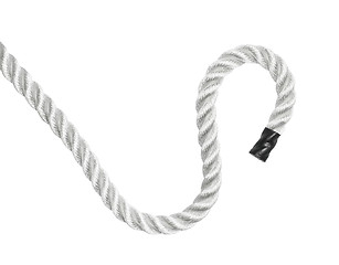 Image showing Curvy rope isolated