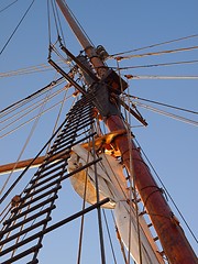 Image showing Sailing Ship Mast 