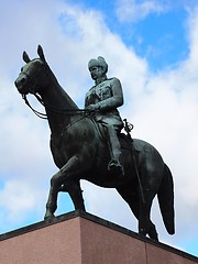 Image showing Statue of Mannerheim in Helsinki 