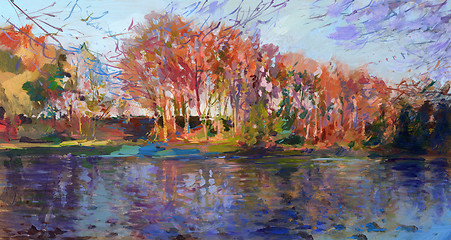 Image showing fall landscape painting