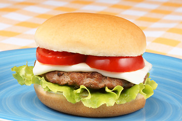 Image showing Mini cheese burger