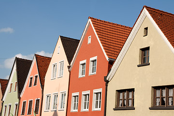 Image showing Typical colorful houses in Schongau, Germany