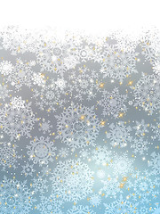 Image showing Blue abstract winter card. EPS 8