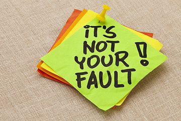 Image showing It is not your fault