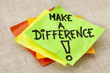 Image showing Make a difference reminder